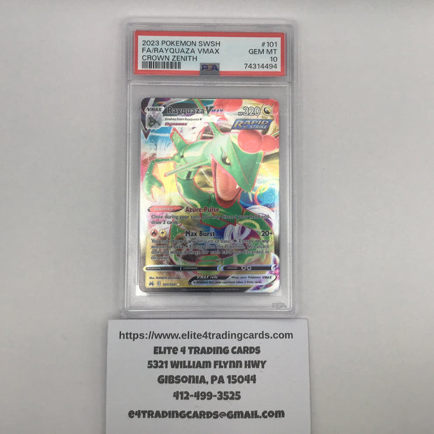 Rayquaza VMAX #101 Pokemon Crown Zenith (PSA 10)