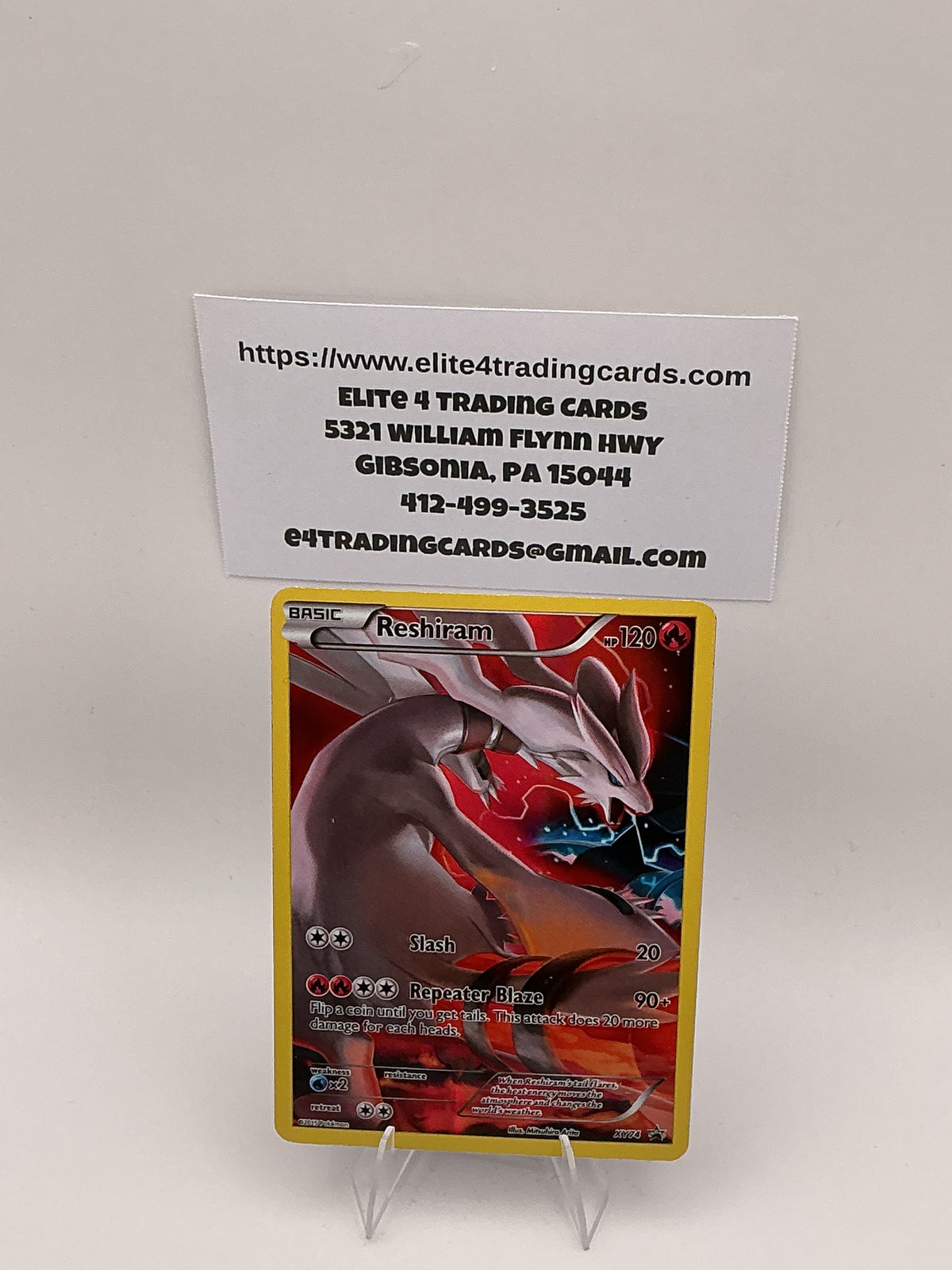 Reshiram (Full Art Promo) - XY Promos (PR) xy74 (LP)