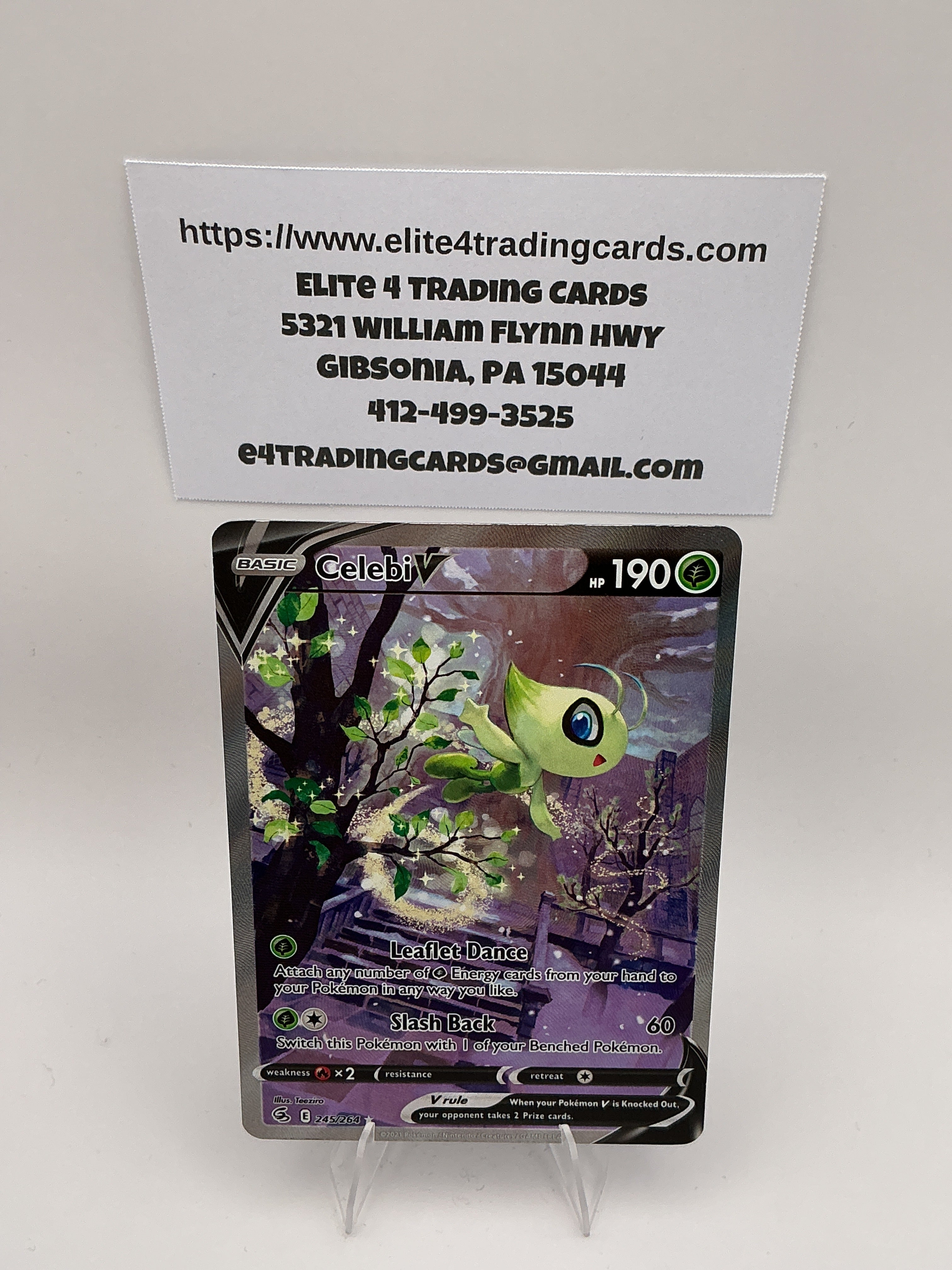 Celebi V (Alternate Full Art) - SWSH08: Fusion Strike (SWSH08) (LP)