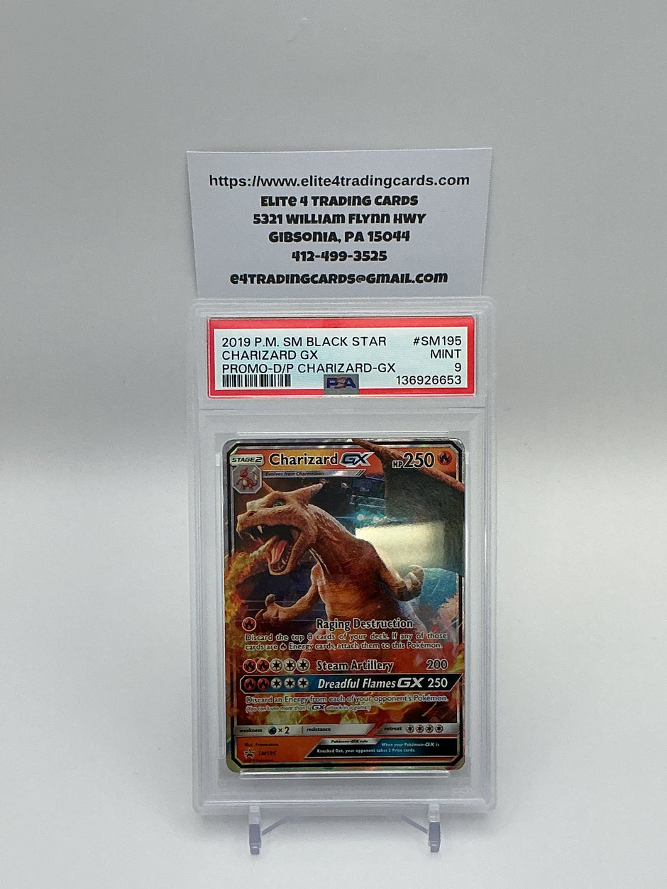 Charizard GX #SM195 Promo (PSA 9)