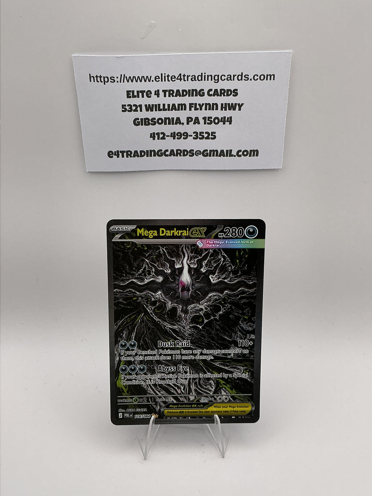 Mega Darkrai ex - 116/084 - ME05: Pitch Black (PBL)