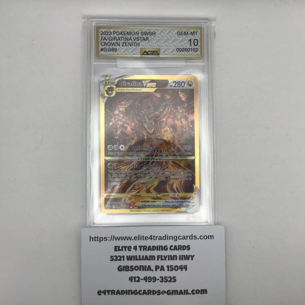 Giratina VSTAR #GG69 Pokemon Crown Zenith (AGS 10)