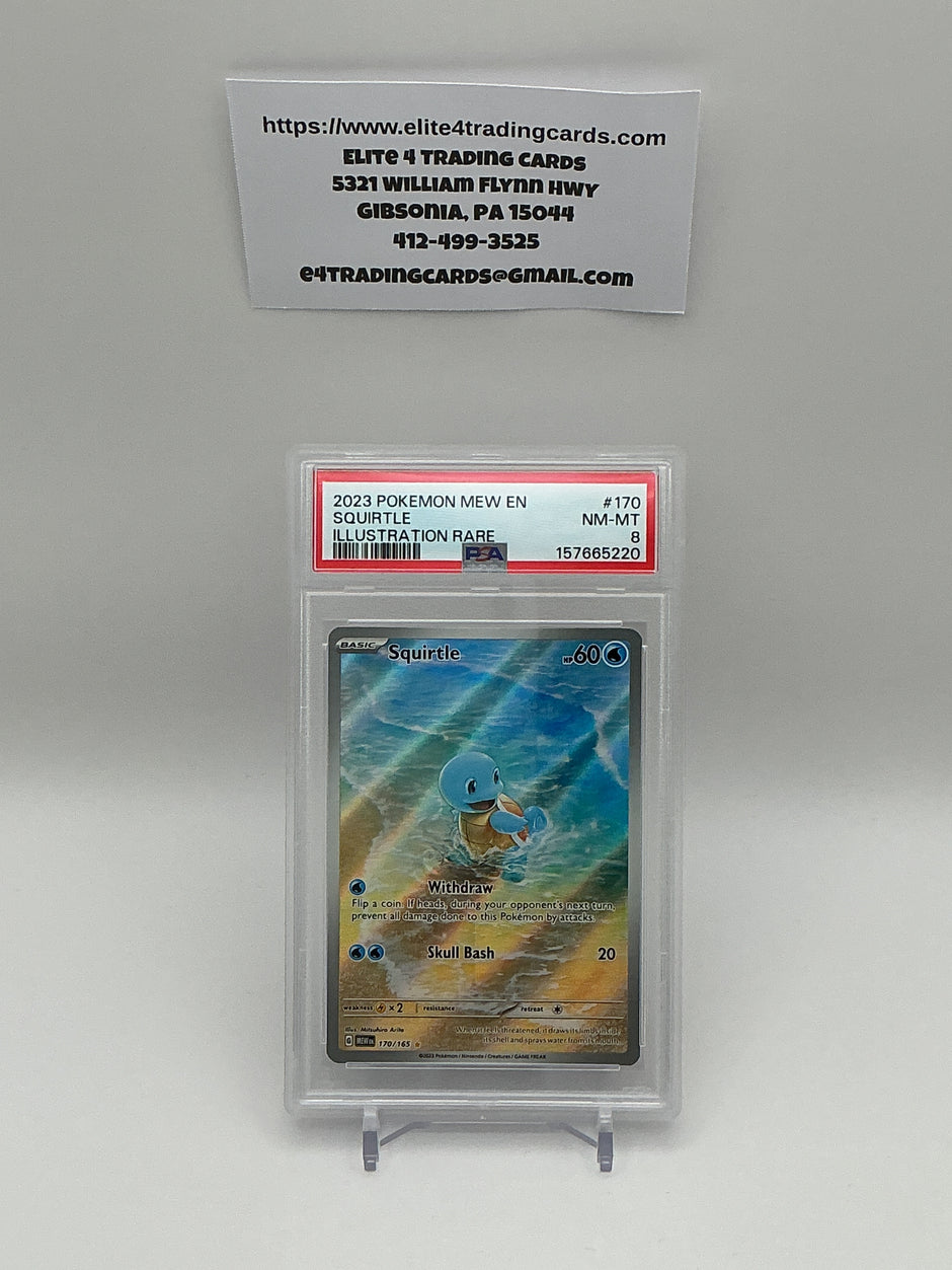Squirtle #170 Scarlet & Violet 151 (PSA 8)