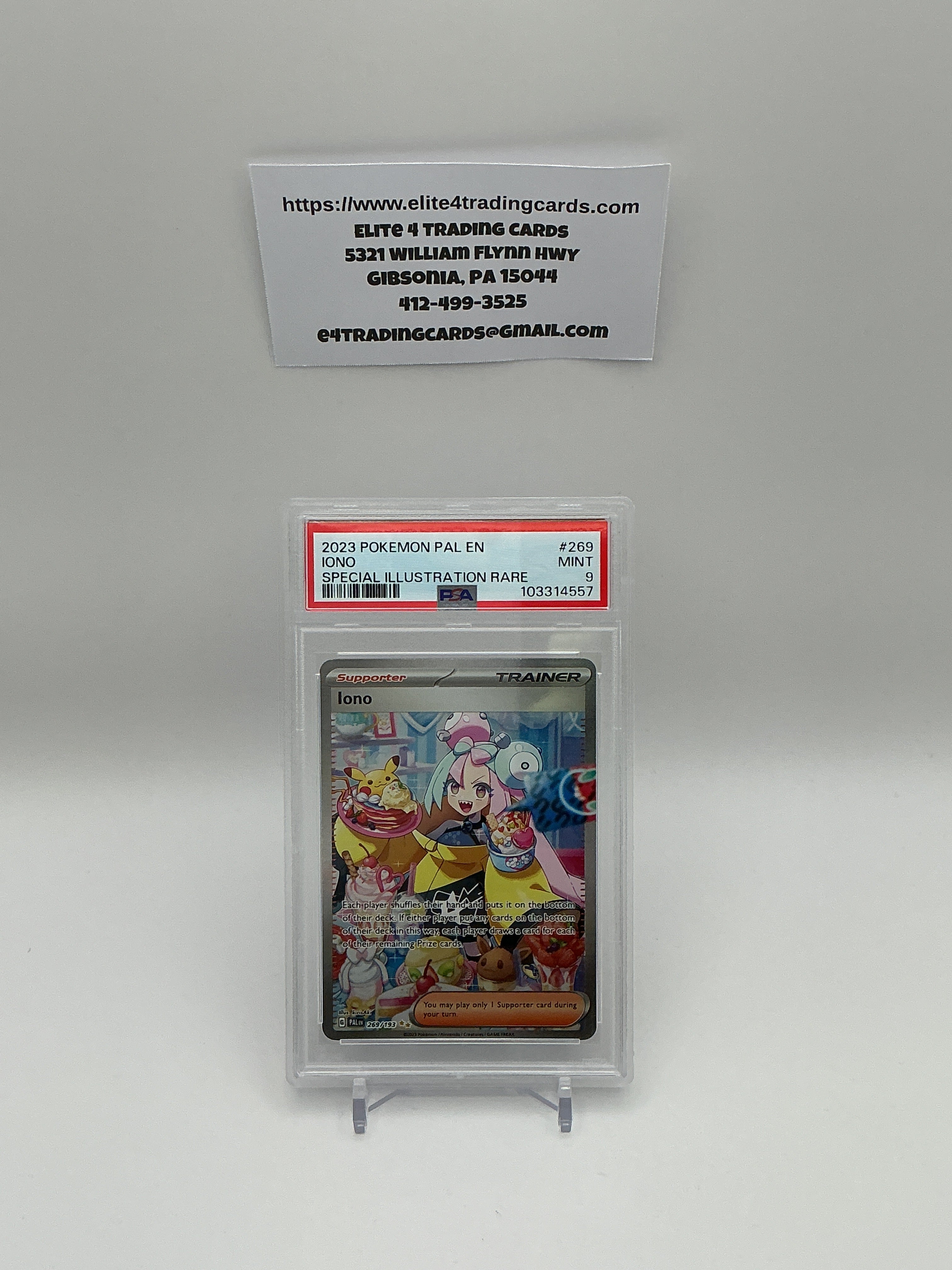 Iono #269 Paldea Evolved (PSA 9)