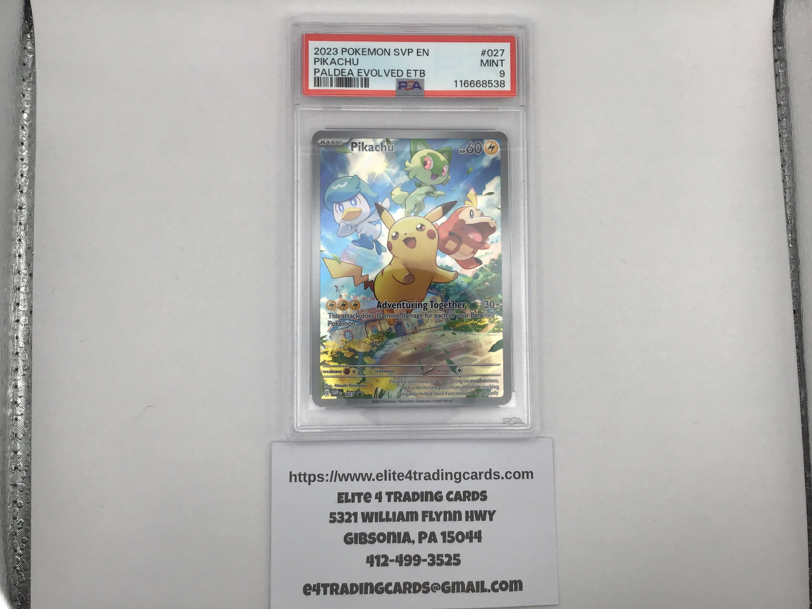 Pikachu [Paldea] #27 Pokemon Promo (PSA 9)