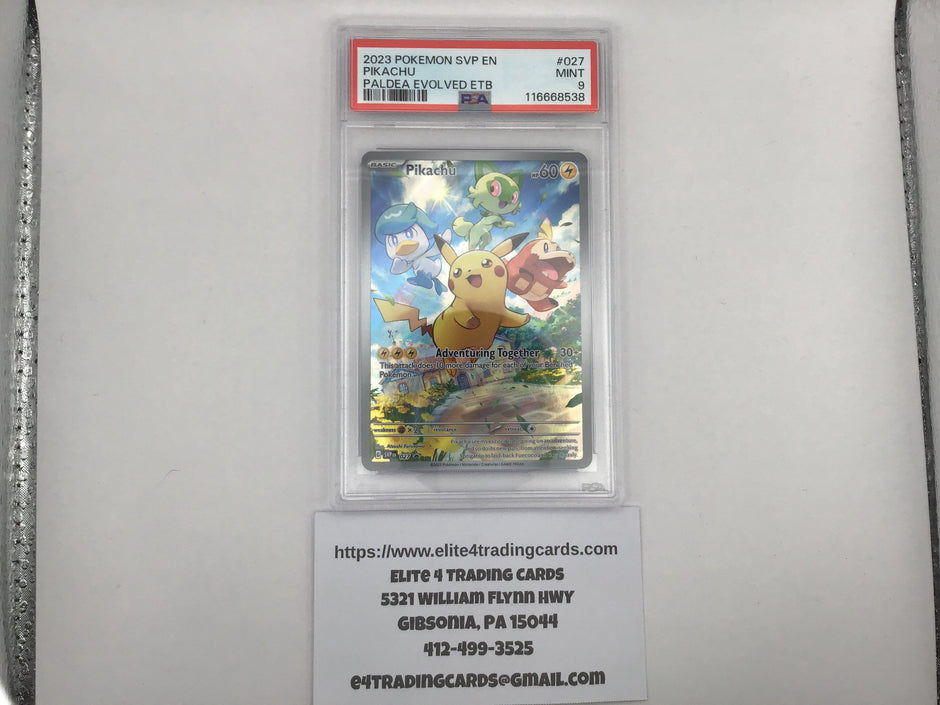 Pikachu [Paldea] #27 Pokemon Promo (PSA 9)