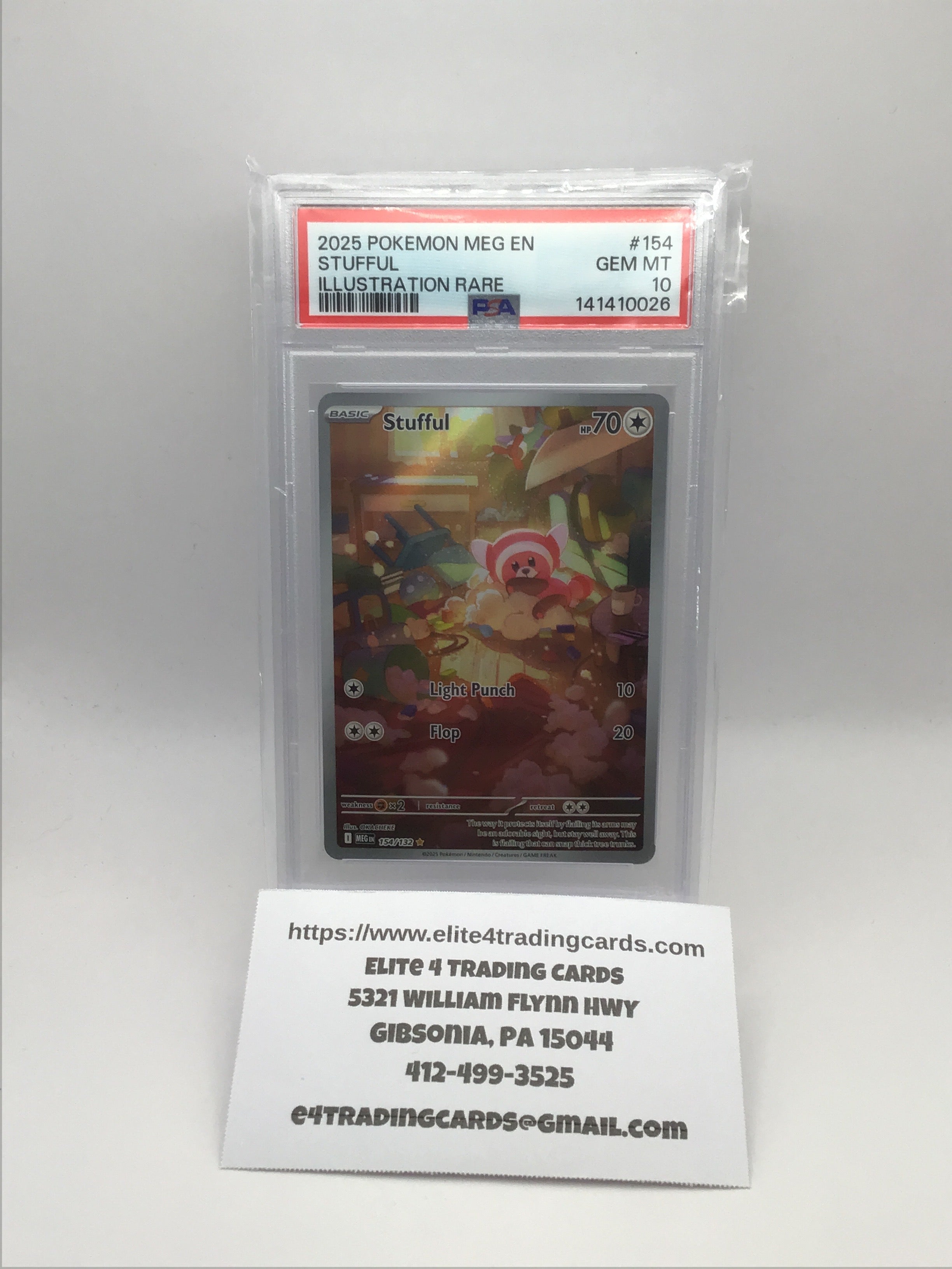 2025 pokemon meg en stufful #154 (PSA 10)