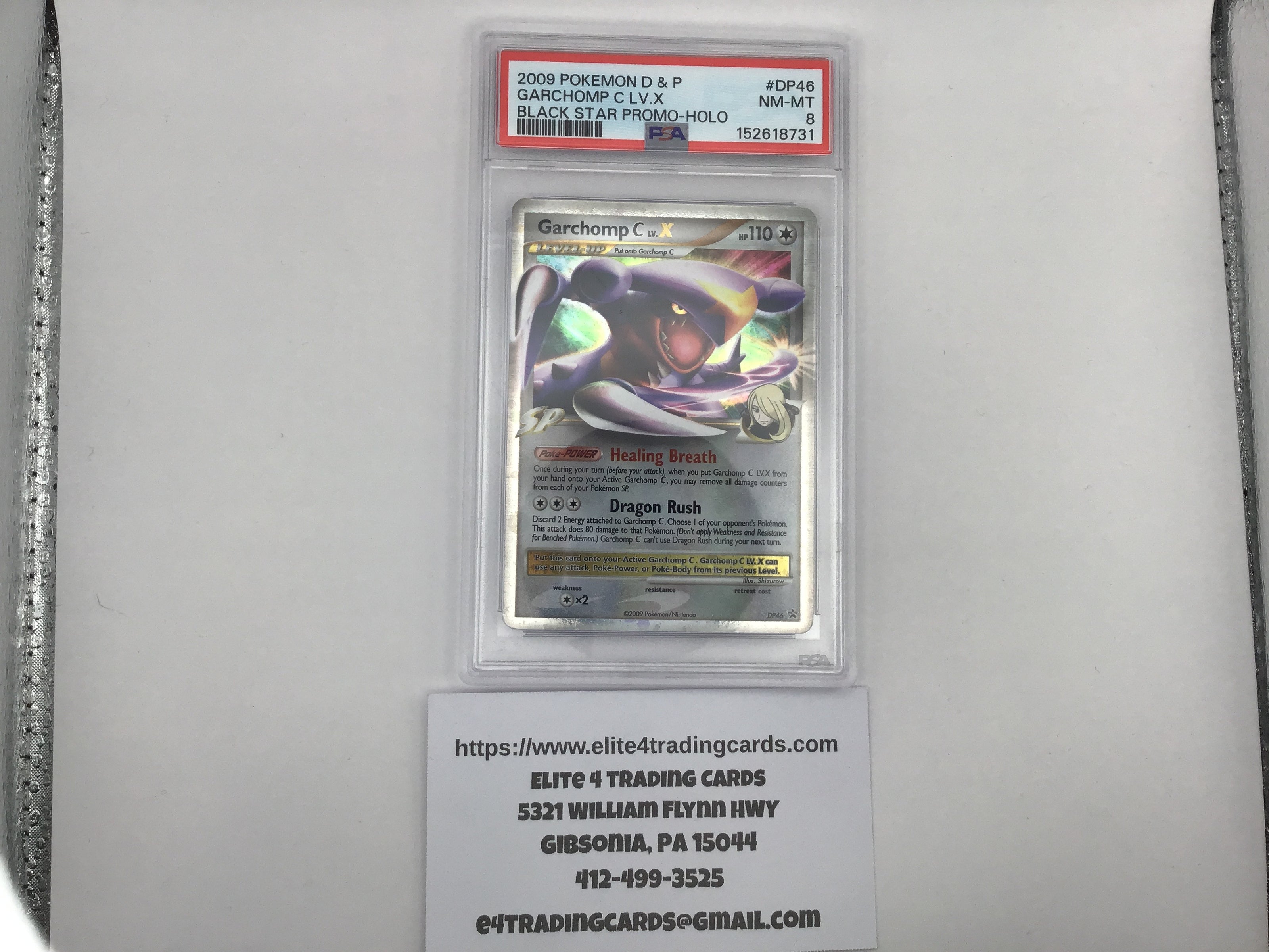 Garchomp C LV.X #DP46 Pokemon Promo (PSA 8)