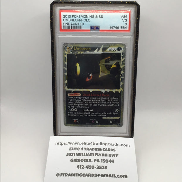 Umbreon #86 Pokemon Undaunted (PSA 3)