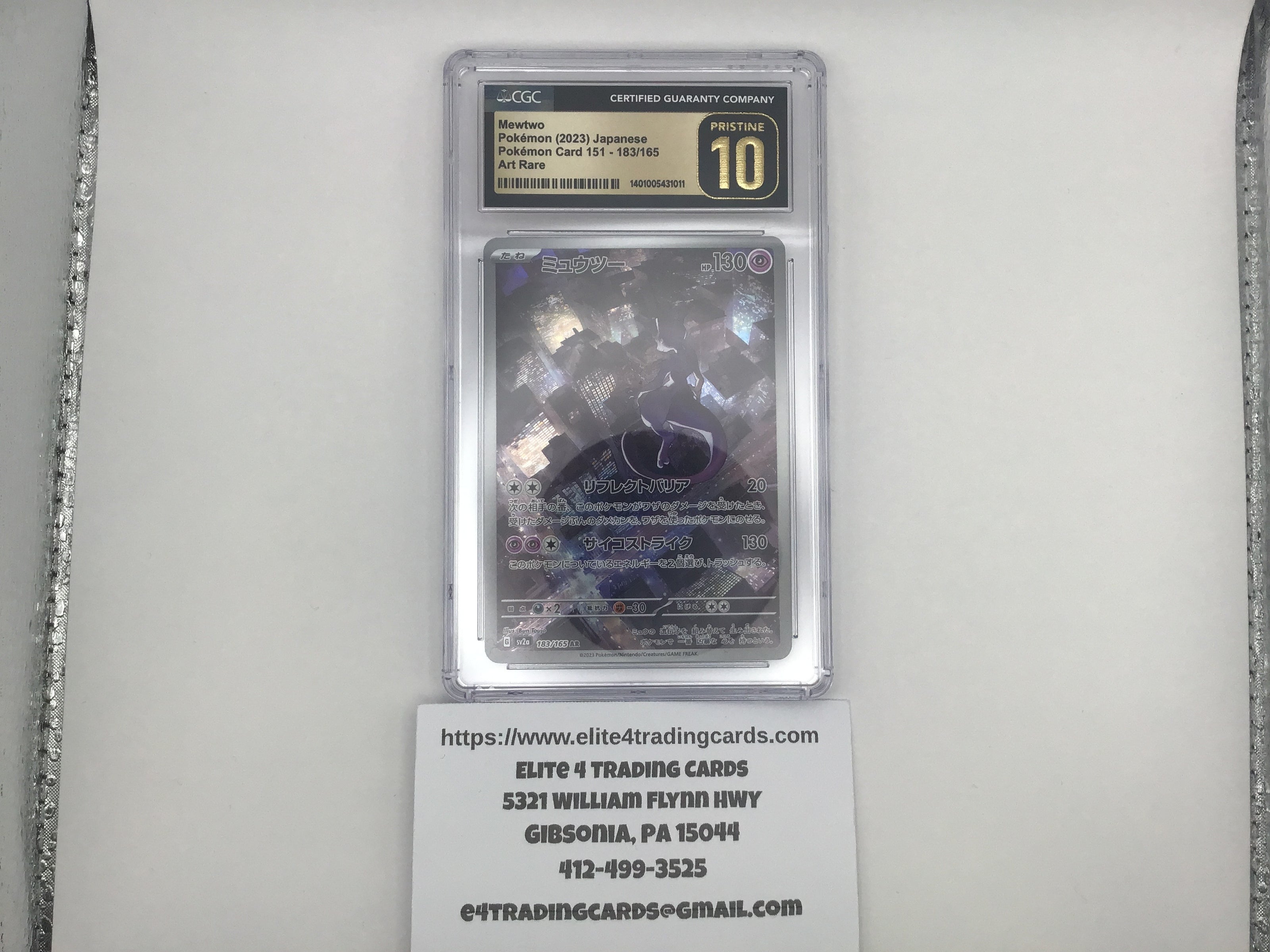 Mewtwo #52 Pokemon Promo (CGC PRISTINE 10)