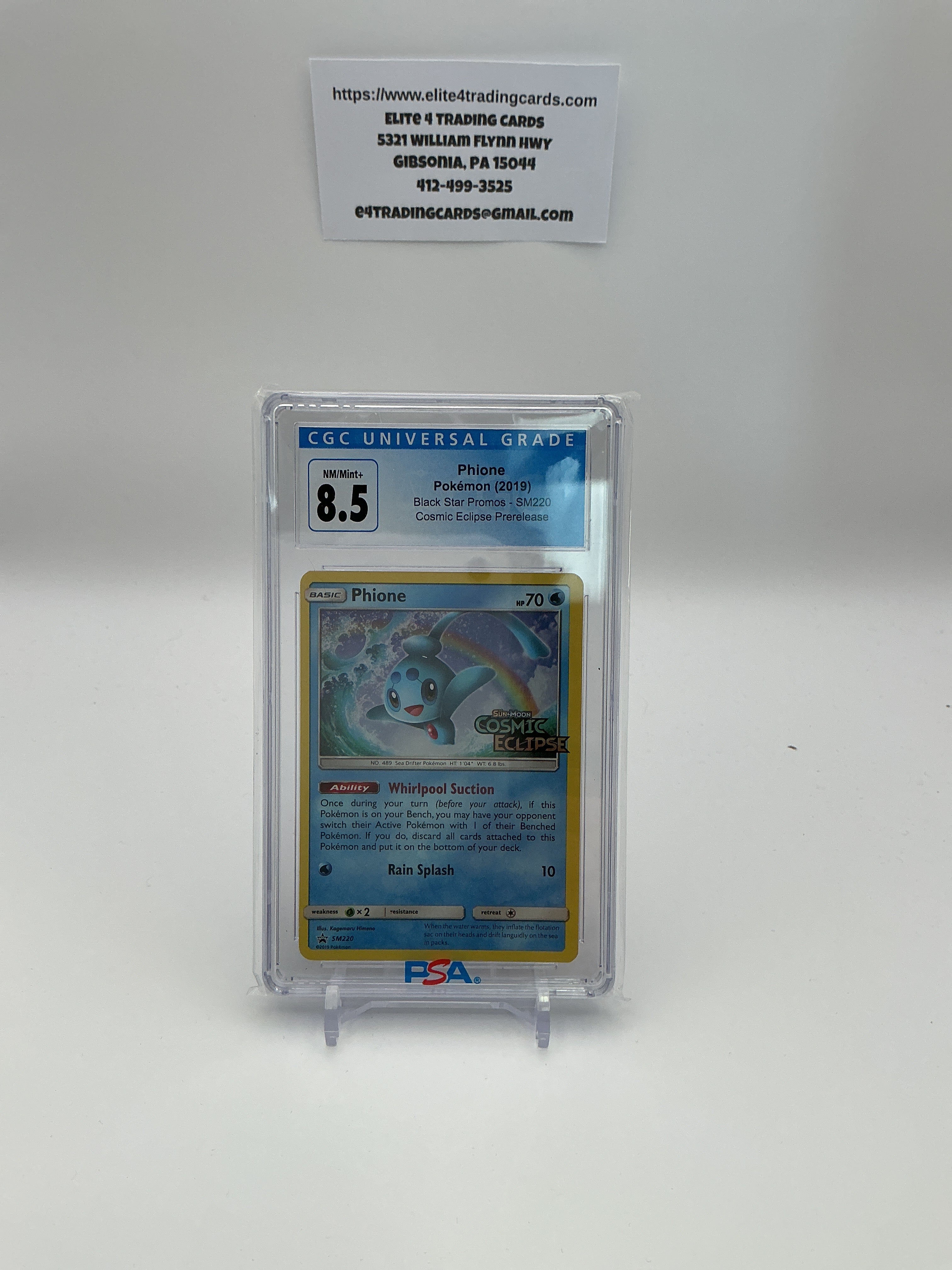Phione #SM220 Pokemon Promo (CGC 8.5)