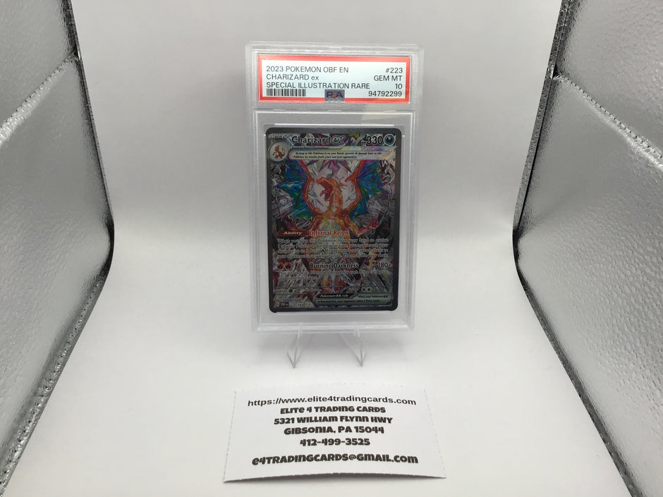 Charizard ex #223 Pokemon Obsidian Flames (PSA 10)