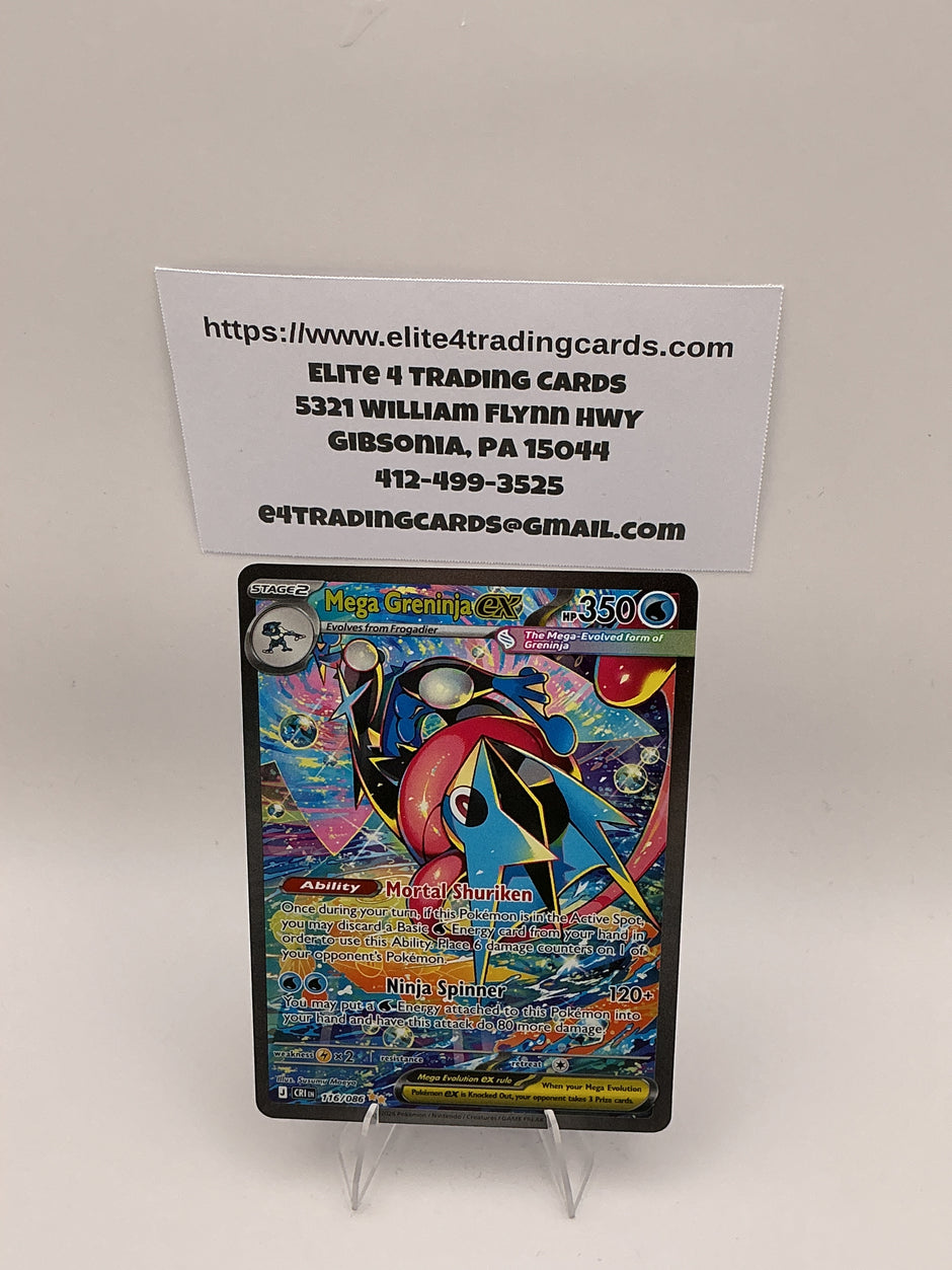 Mega Greninja ex - 116/086 - ME04: Chaos Rising (CRI) ME04: Chaos Rising - NM