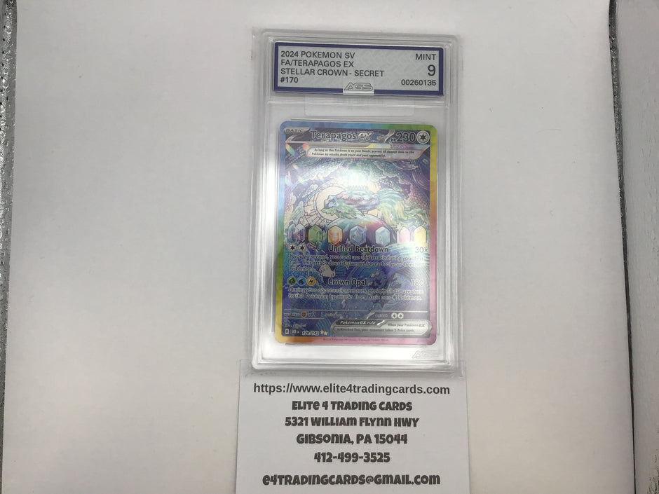 Terapagos ex #170 Pokemon Stellar Crown (AGS 9)