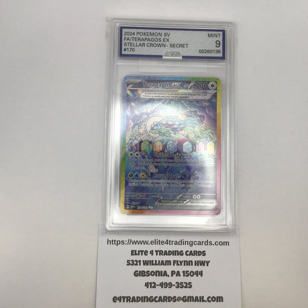 Terapagos ex #170 Pokemon Stellar Crown (AGS 9)