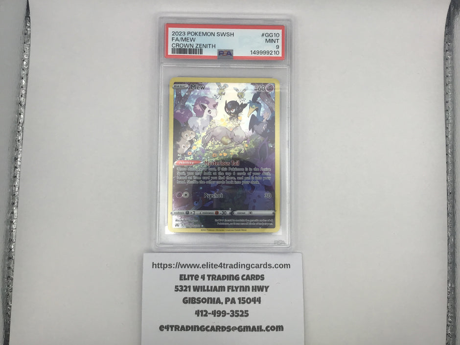 Mew #GG10 Pokemon Crown Zenith (PSA 9)