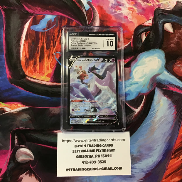 Galarian Articuno V #TG16 Pokemon Astral Radiance (CGC 10)