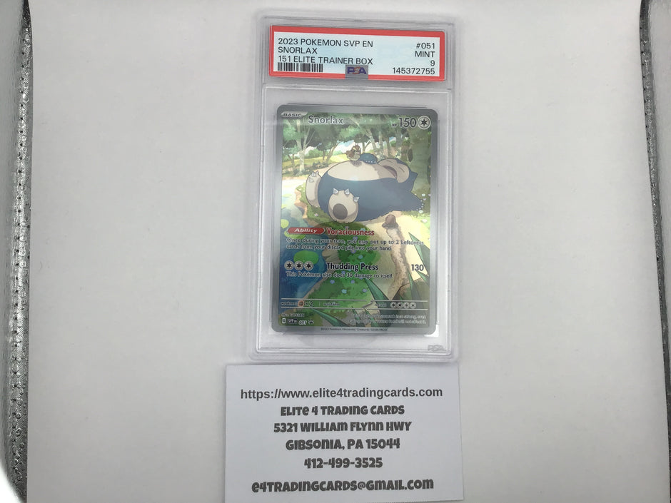 Snorlax #51 Pokemon Promo (PSA 9)