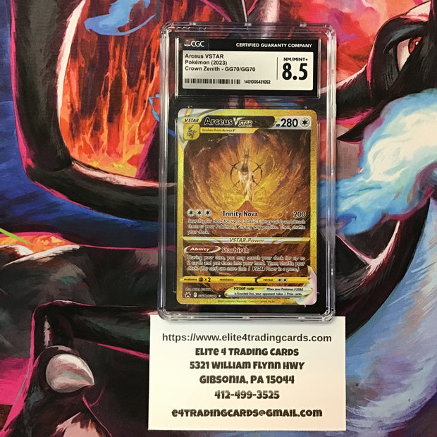 Arceus VSTAR #GG70 Pokemon Crown Zenith (8.5)