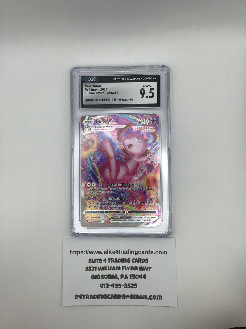 Mew VMAX #269 Pokemon Fusion Strike (CGC 9.5)
