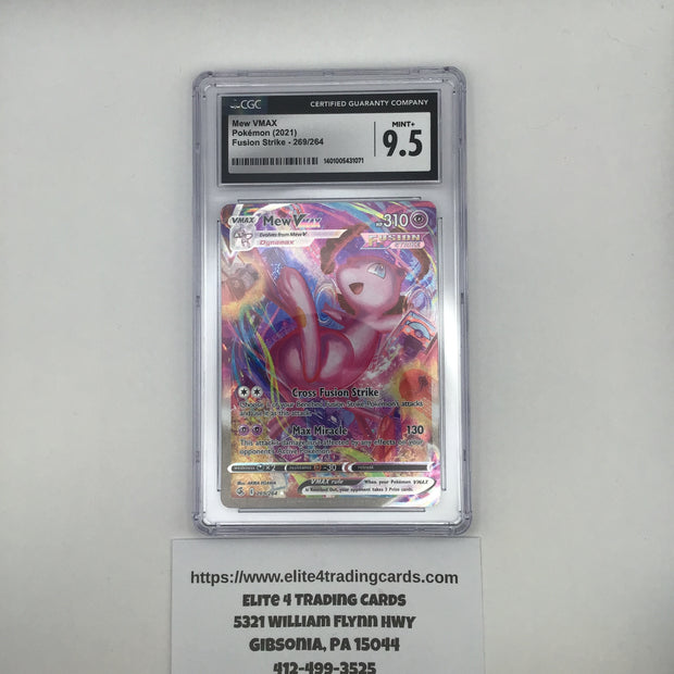 Mew VMAX #269 Pokemon Fusion Strike (CGC 9.5)