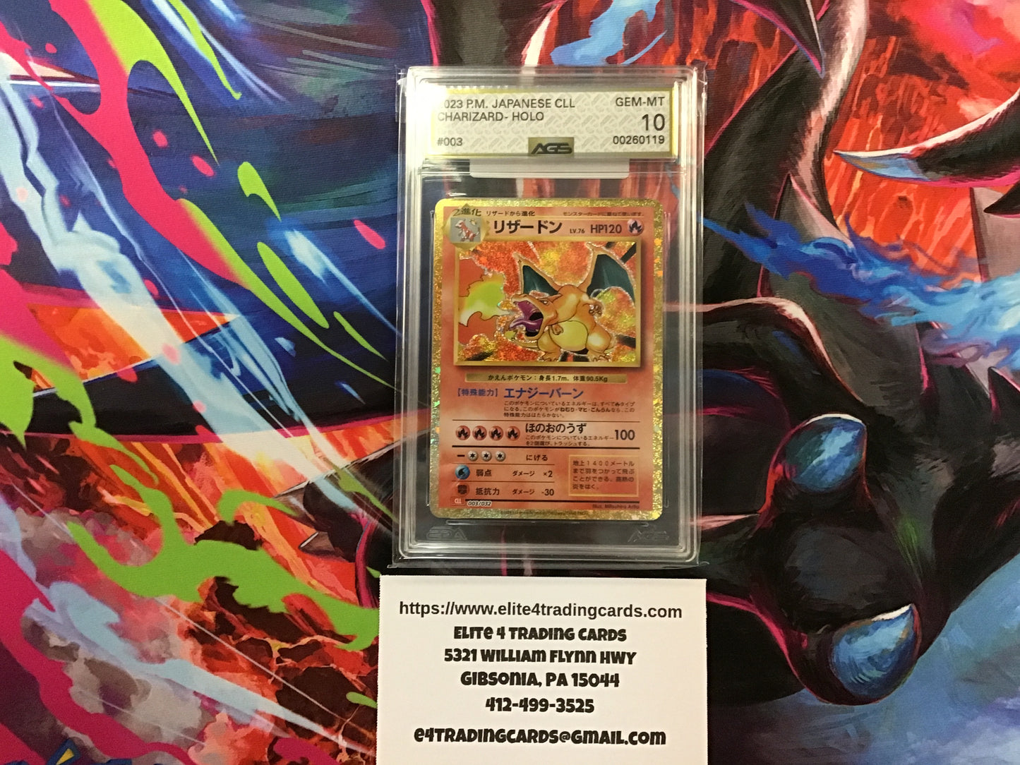 Charizard #3 Pokemon Japanese Classic: Charizard (AGS 10)