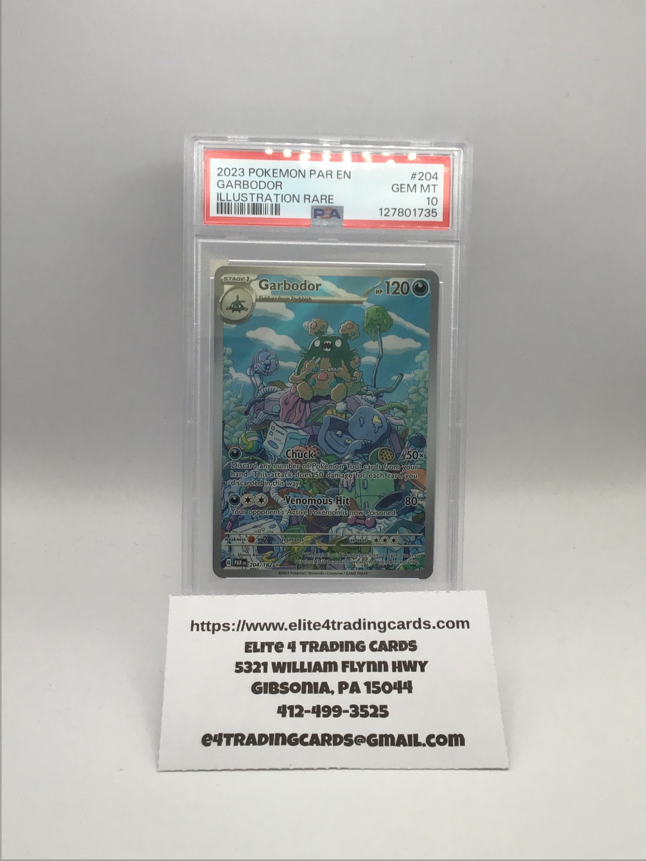 Garbodor #204 Pokemon Paradox Rift (PSA 10)
