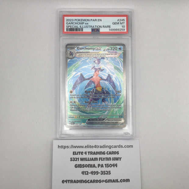 Garchomp ex #245 Pokemon Paradox Rift (PSA 10)