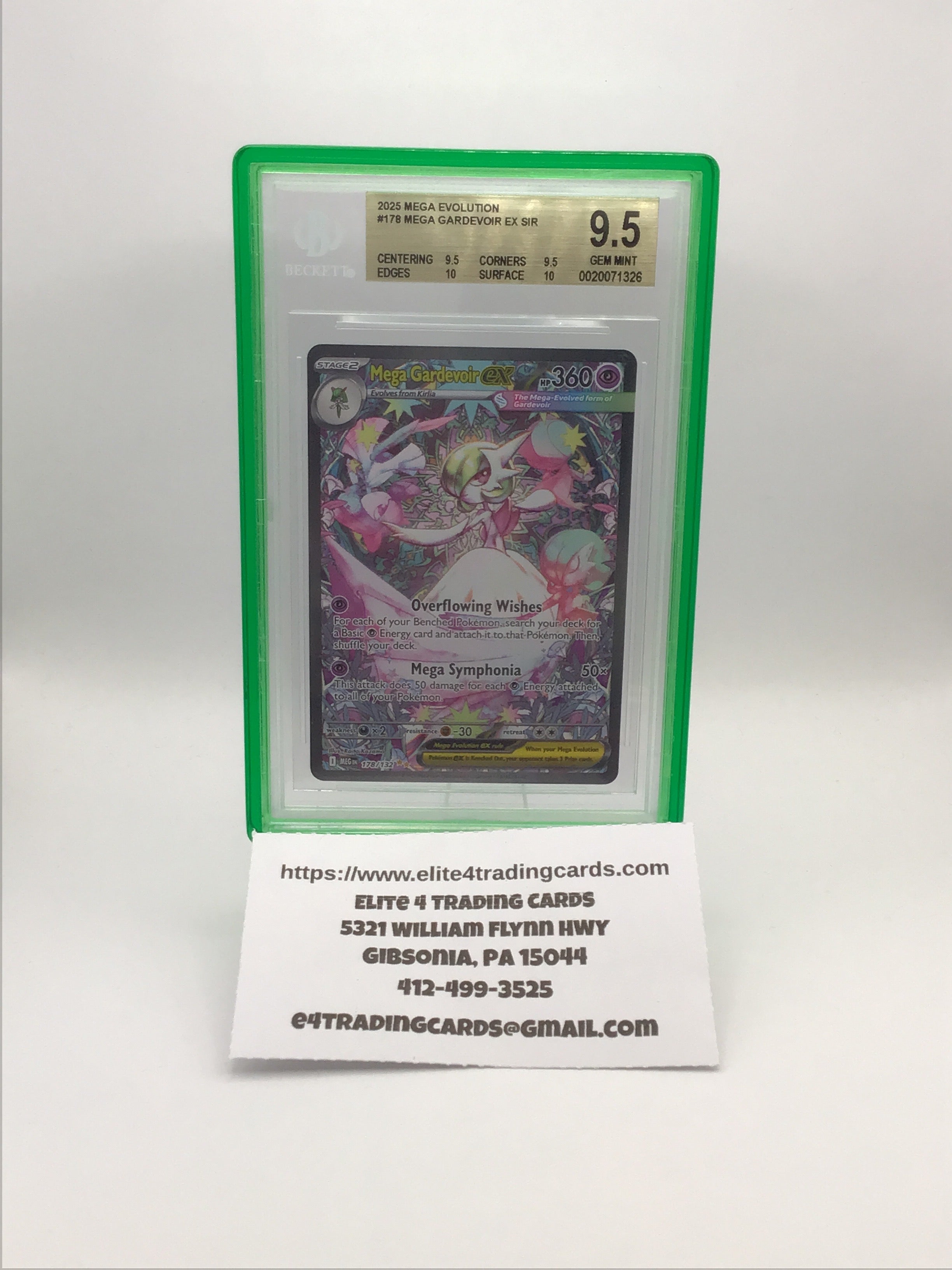 Mega Gardevoir ex #178 Mega Evolutions (BGS 9.5)