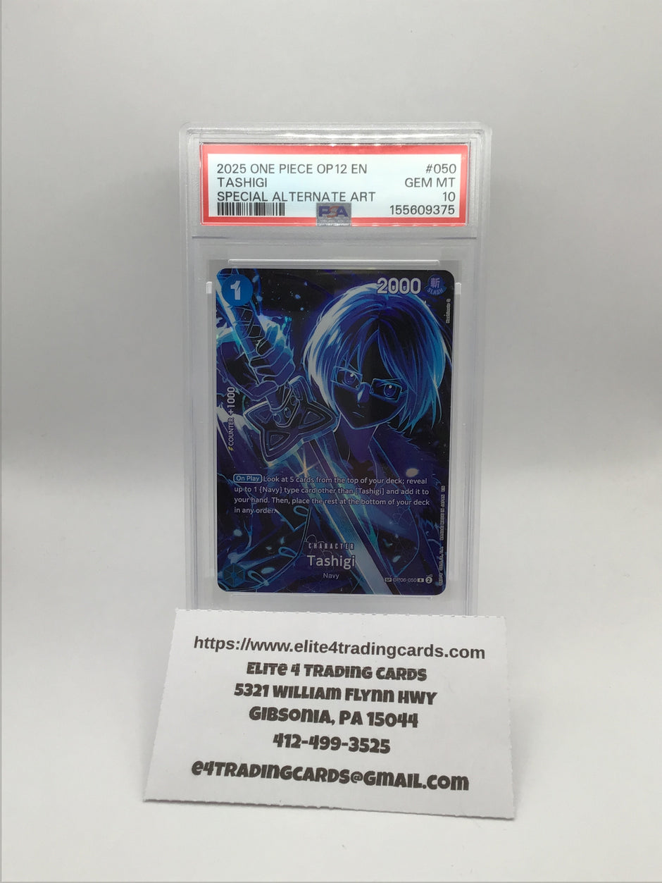 Tashigi [SP] OP06-050 One Piece Legacy of the Master (PSA 10)