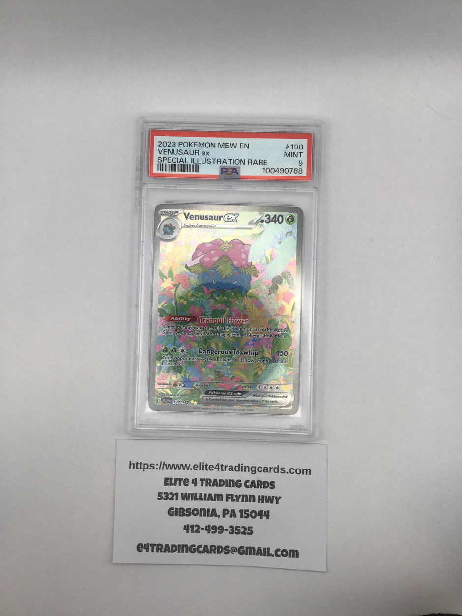 Venusaur ex #198 Pokemon Scarlet & Violet 151 (PSA 9)