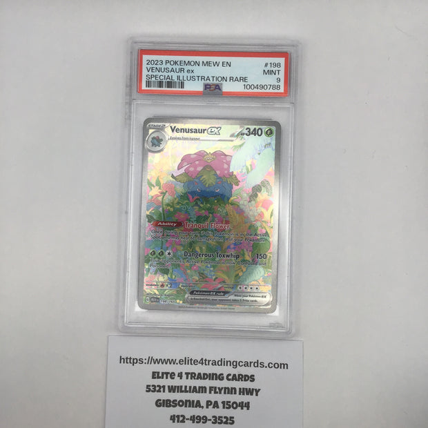 Venusaur ex #198 Pokemon Scarlet & Violet 151 (PSA 9)