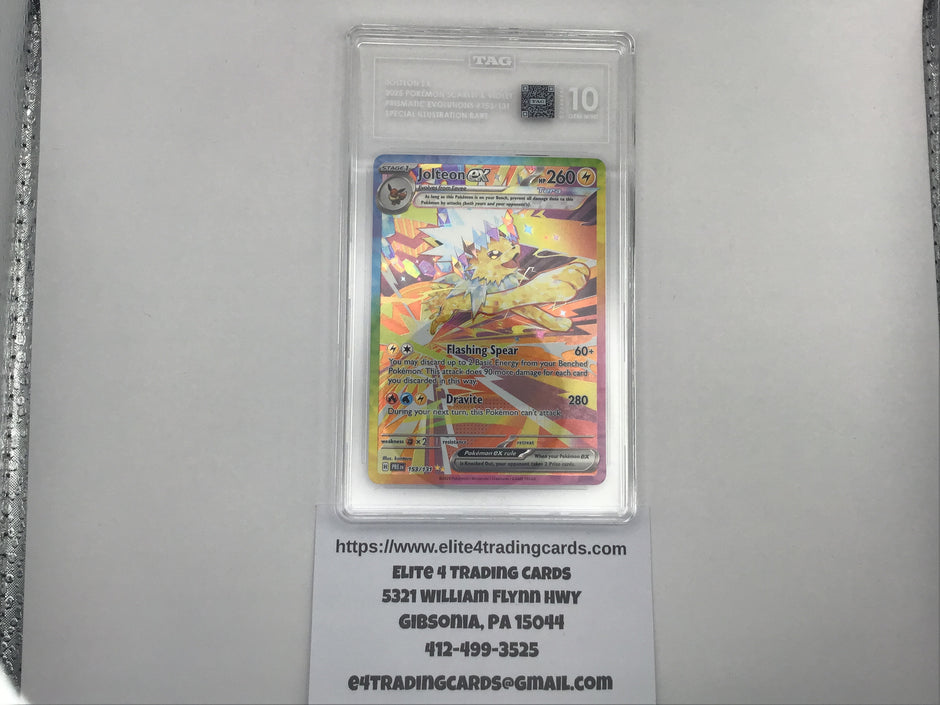 Jolteon ex #153 Pokemon Prismatic Evolutions (TAG 10)