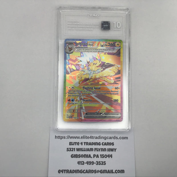 Jolteon ex #153 Pokemon Prismatic Evolutions (TAG 10)
