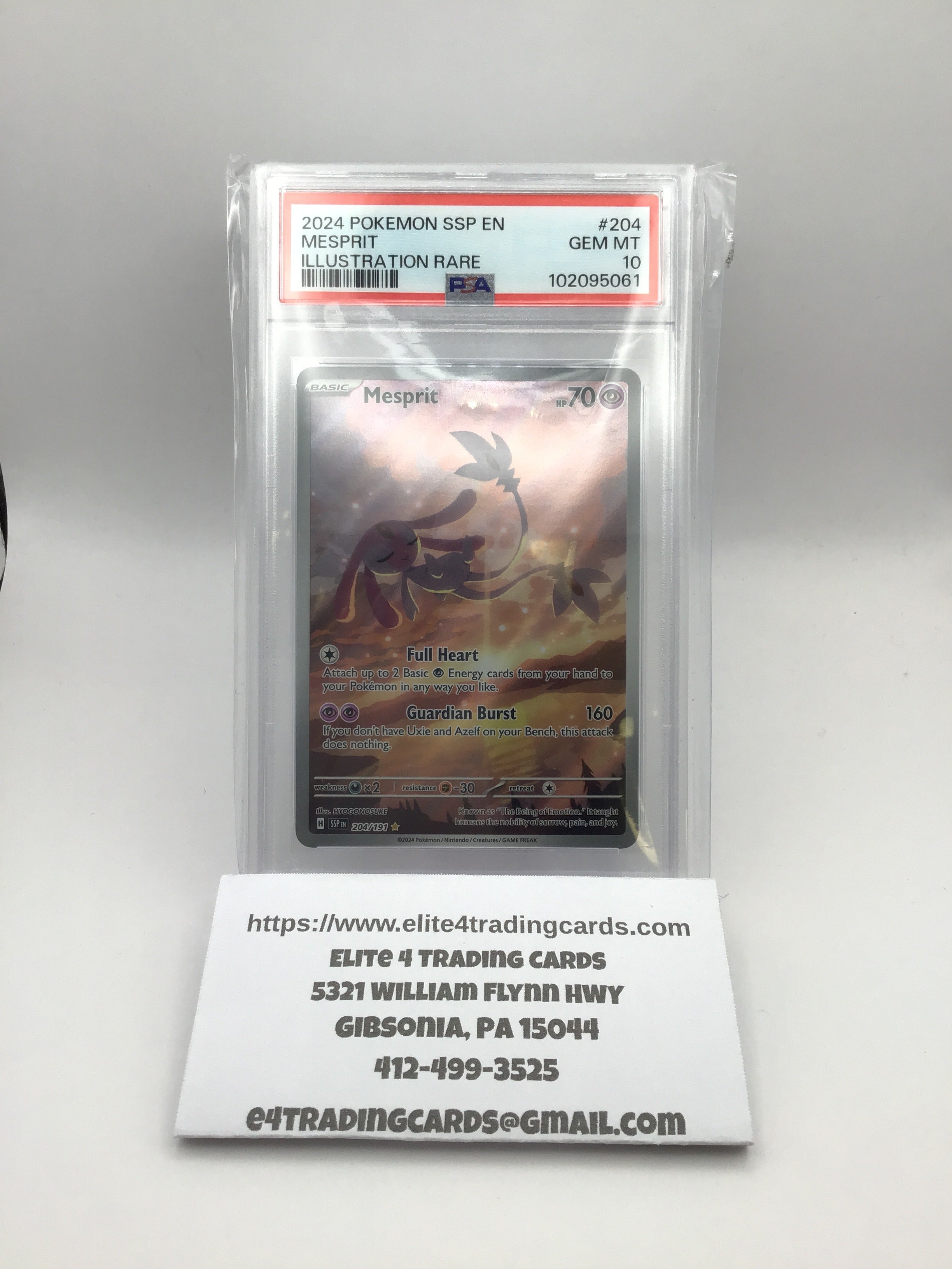 Mesprit - 204/191 - SV08: Surging Sparks (SSP) (PSA 10)