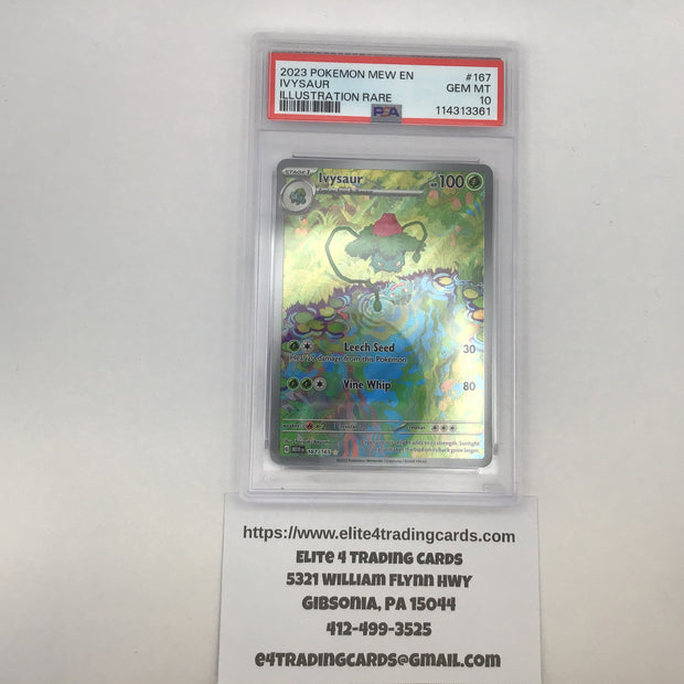 Ivysaur #167 Pokemon Scarlet & Violet 151 (PSA 10)