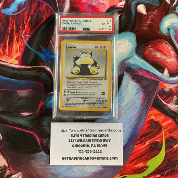 Snorlax #11 Pokemon Jungle (PSA 6)