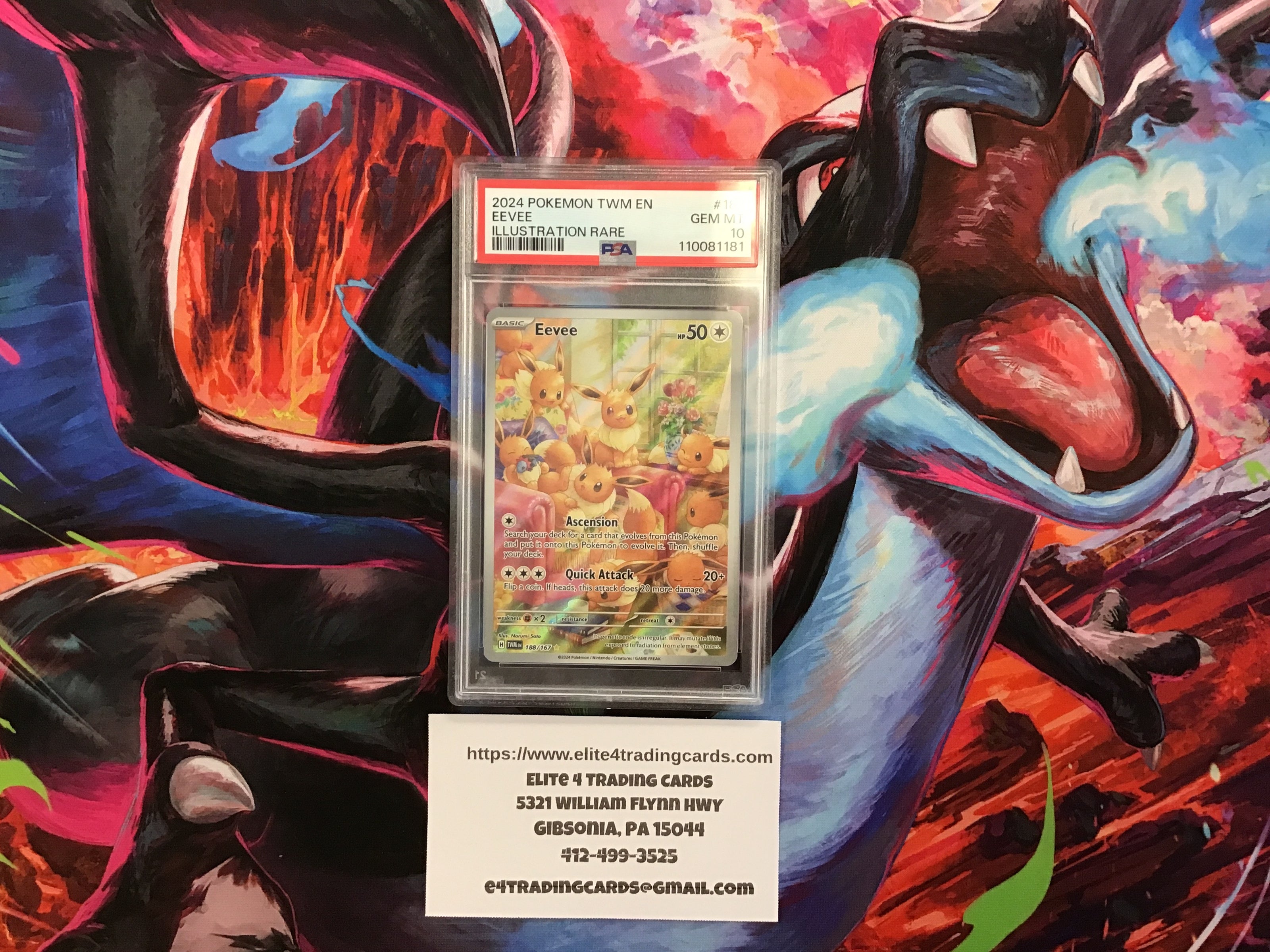 Eevee #188 Pokemon Twilight Masquerade (PSA 10)