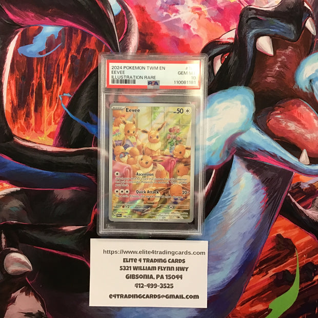 Eevee #188 Pokemon Twilight Masquerade (PSA 10)