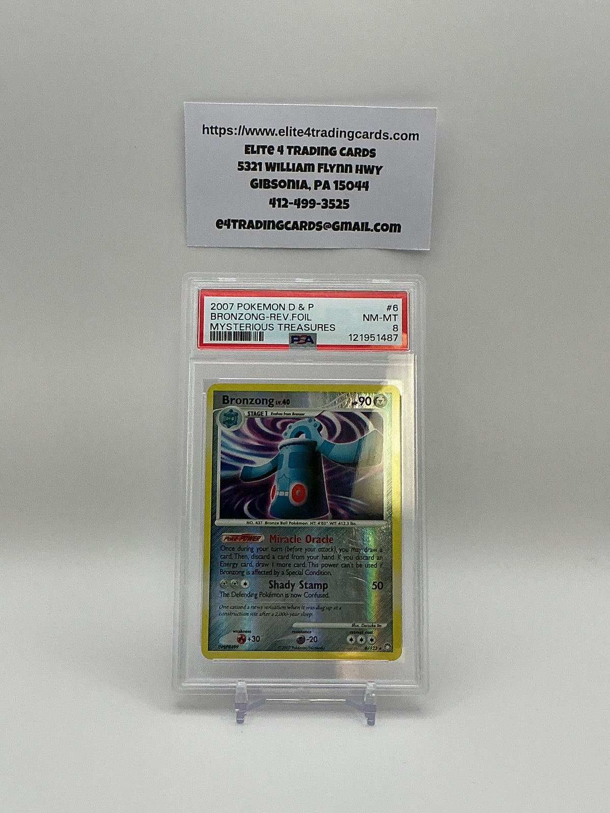Bronzong #6 Mysterious Treasures (PSA 8)