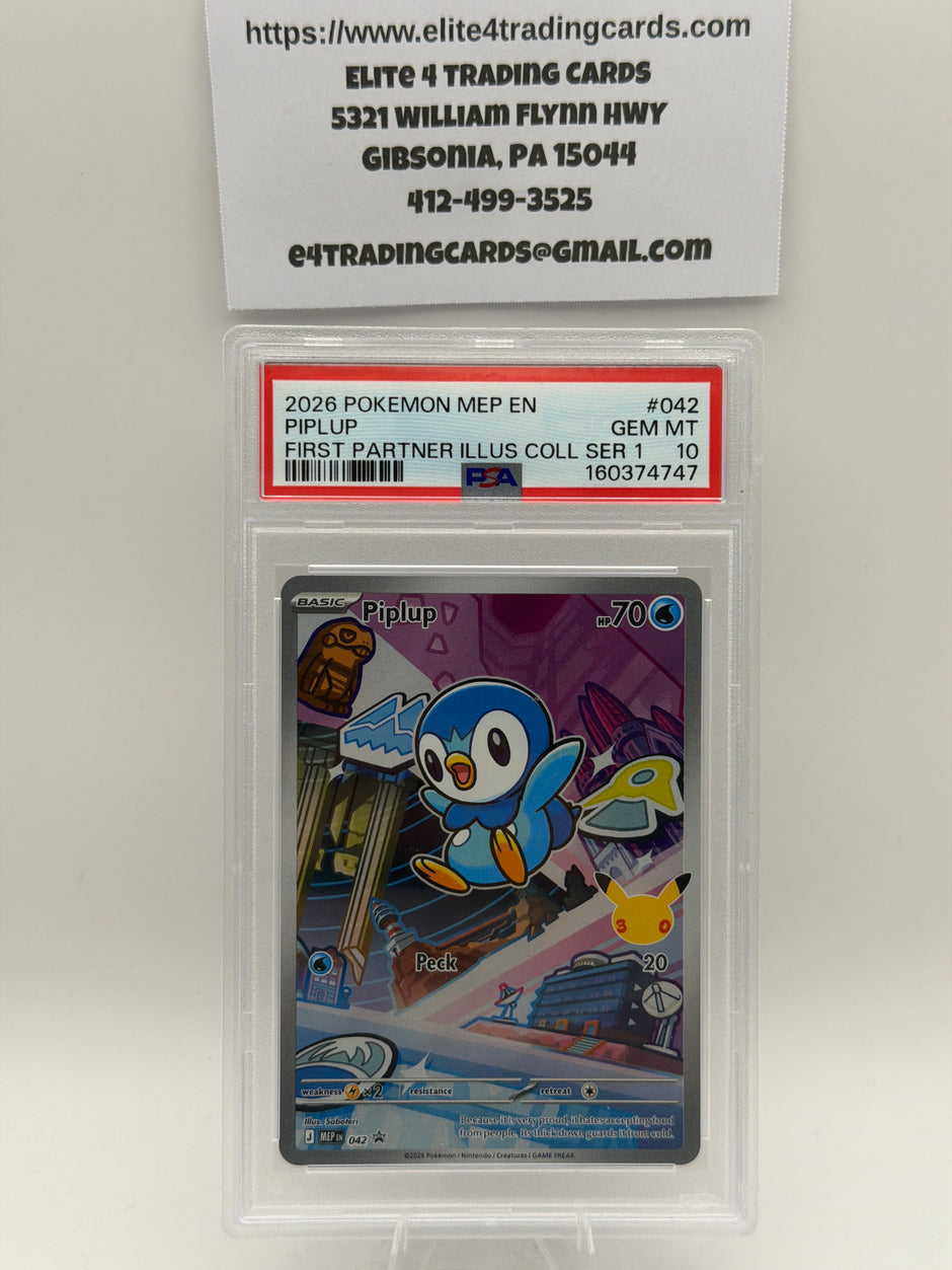 Piplup #42 Pokemon Promo (PSA 10)