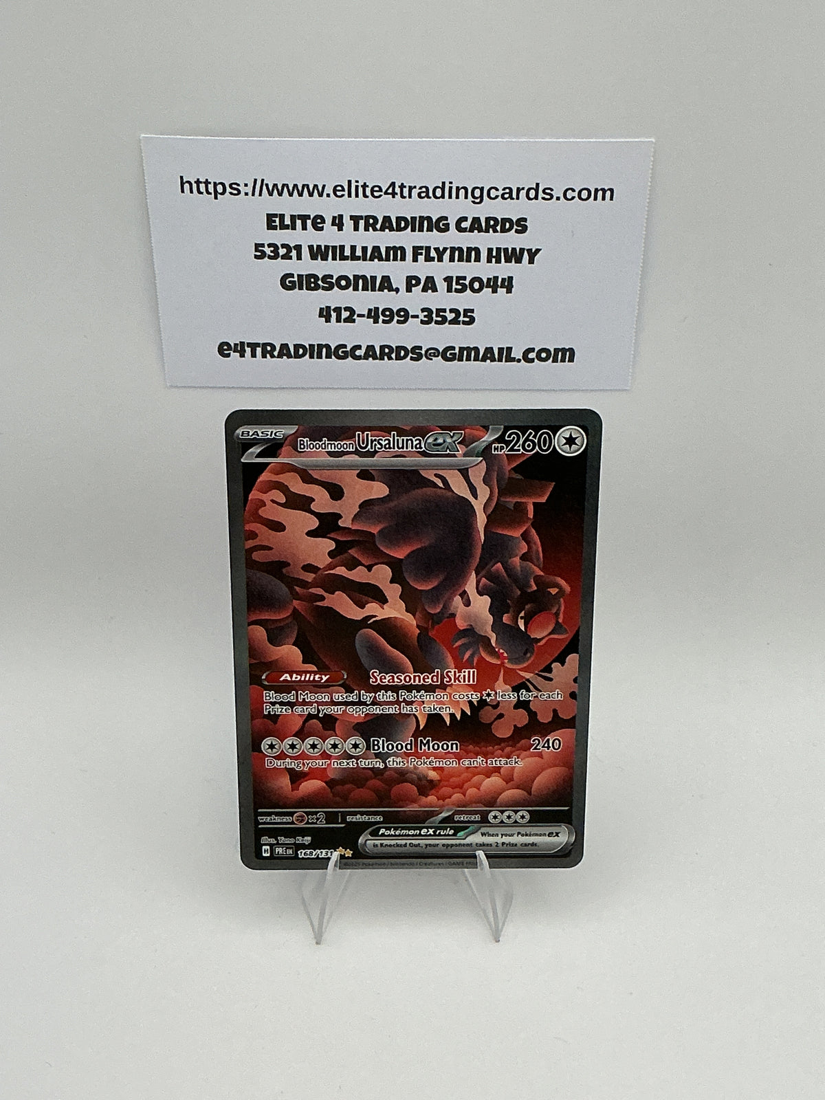 Bloodmoon Ursaluna ex 168/131 - SV: Prismatic Evolutions (PRE)