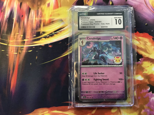 CGC 10 Ceruledge Pokémon Day