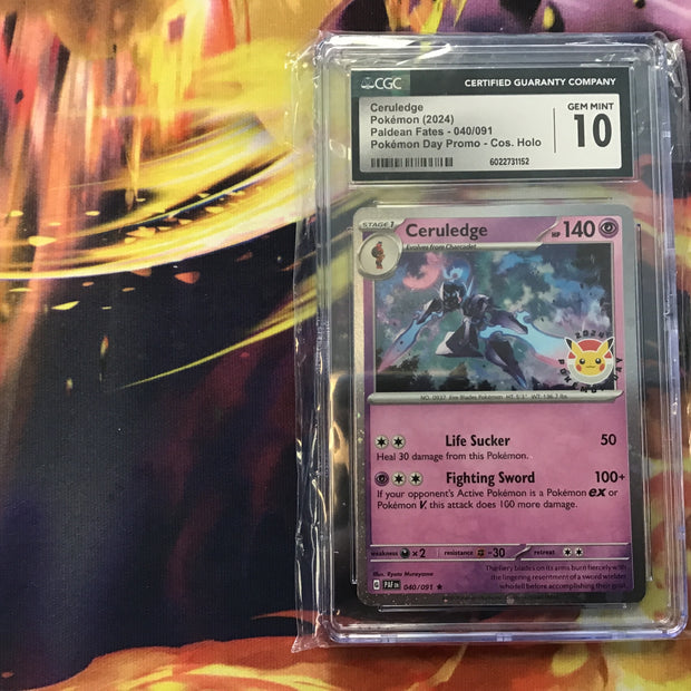 CGC 10 Ceruledge Pokémon Day