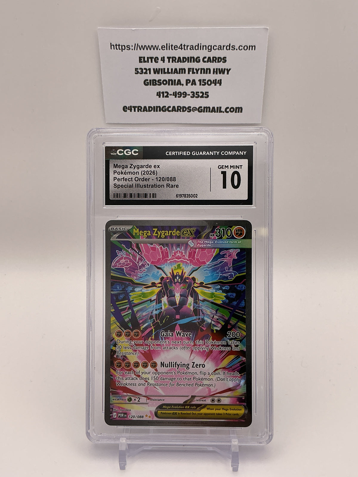 Mega Zygarde ex #120 Pokemon Perfect Order (CGC 10)