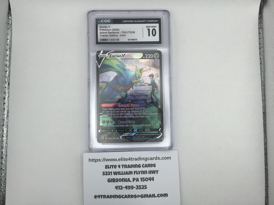 Zacian V #TG21 Pokemon Astral Radiance (CGC 10)