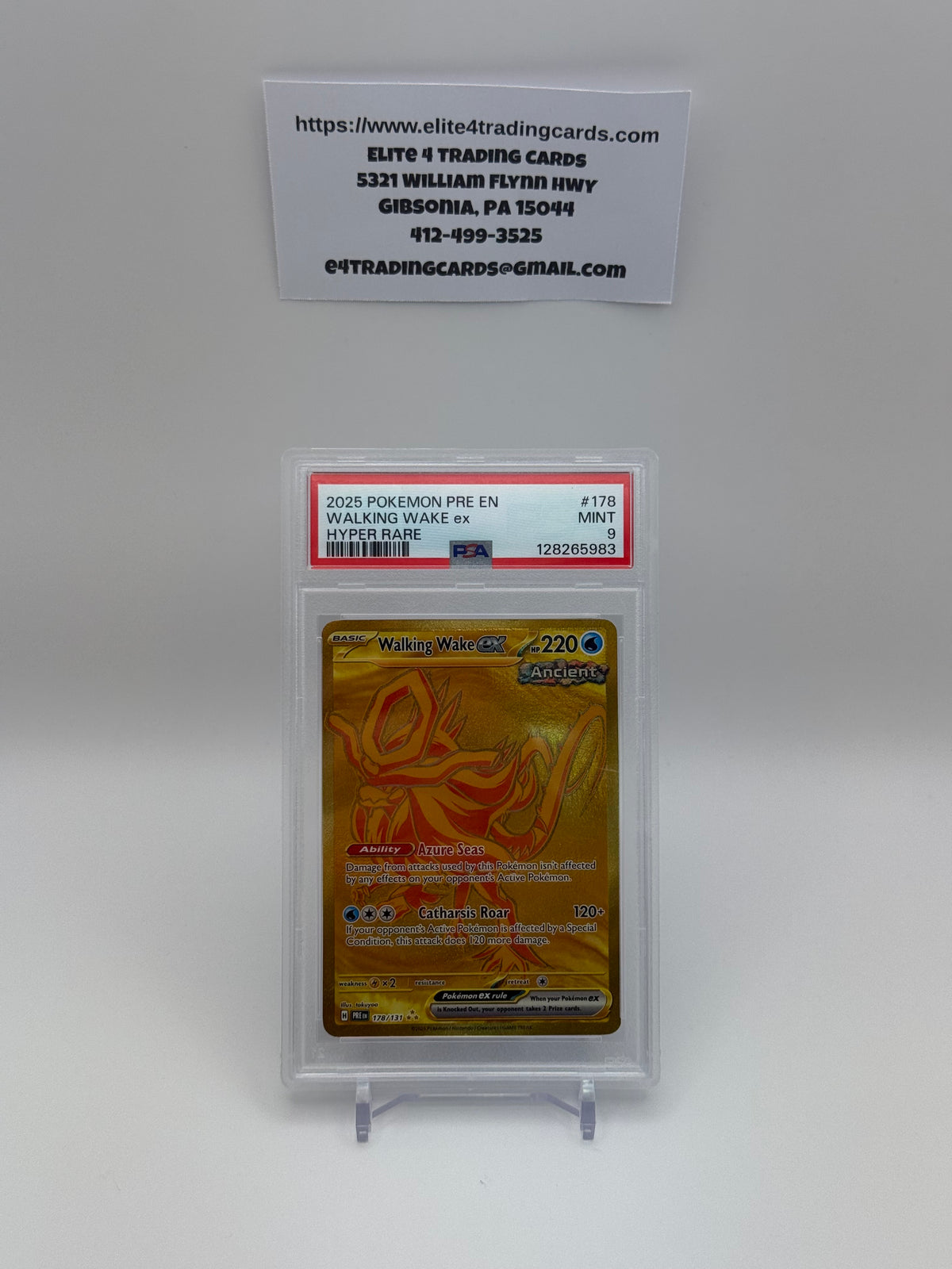 Walking Wake ex #178 Prismatic Evolutions (PSA 9)