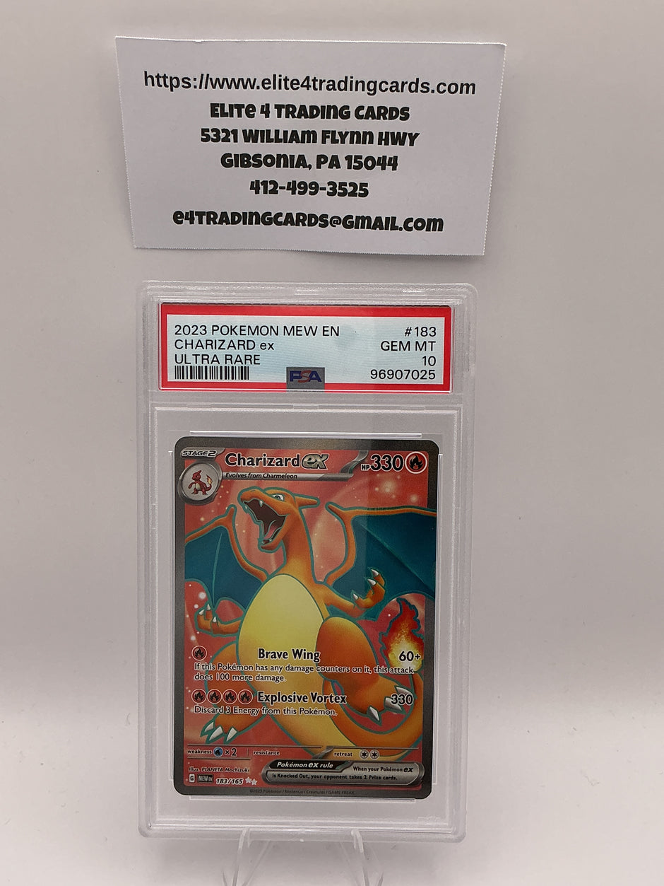 Charizard ex #183 Pokemon Scarlet & Violet 151 (PSA 10)