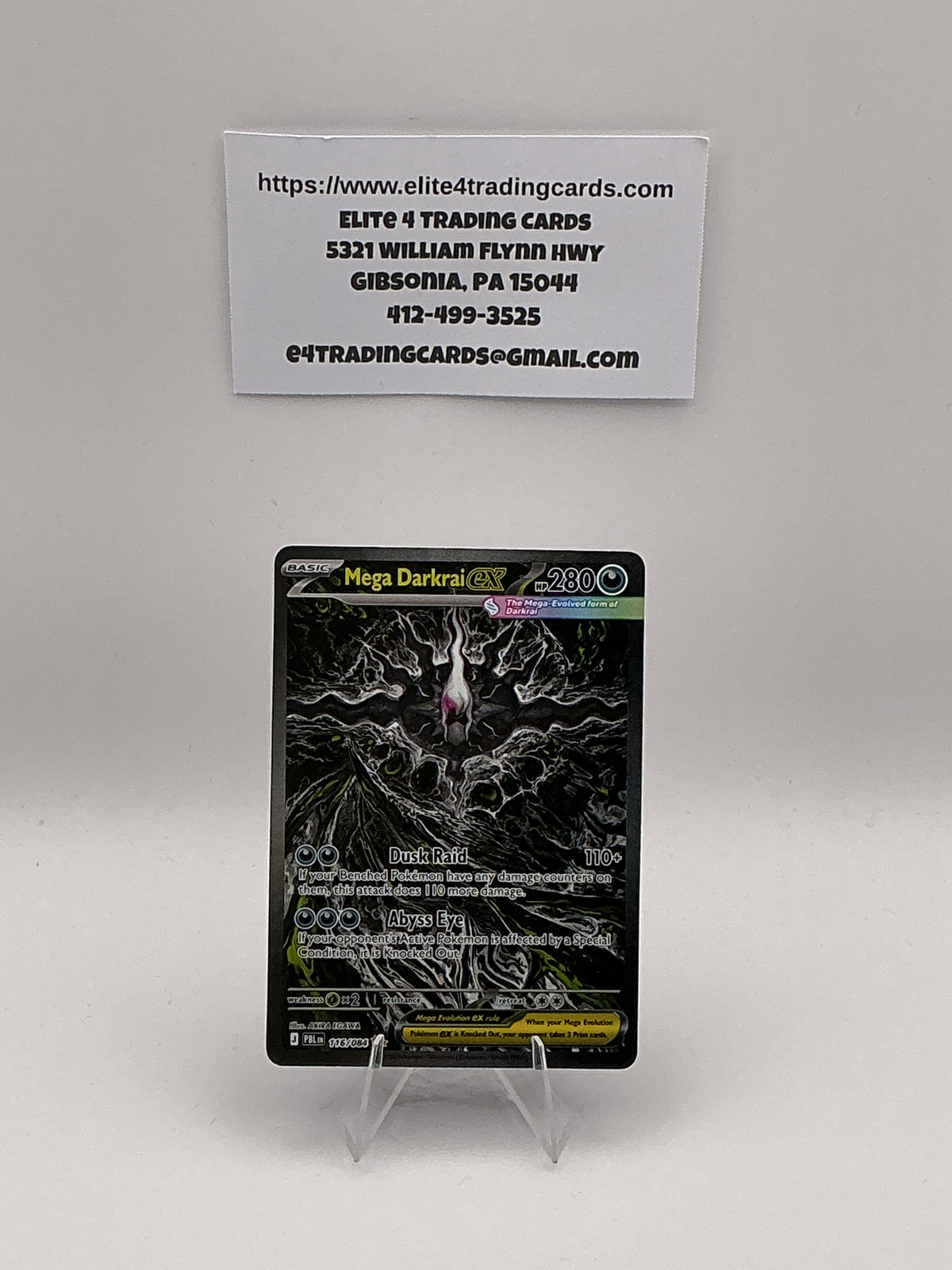 Mega Darkrai ex - 116/084 - ME05: Pitch Black (PBL)