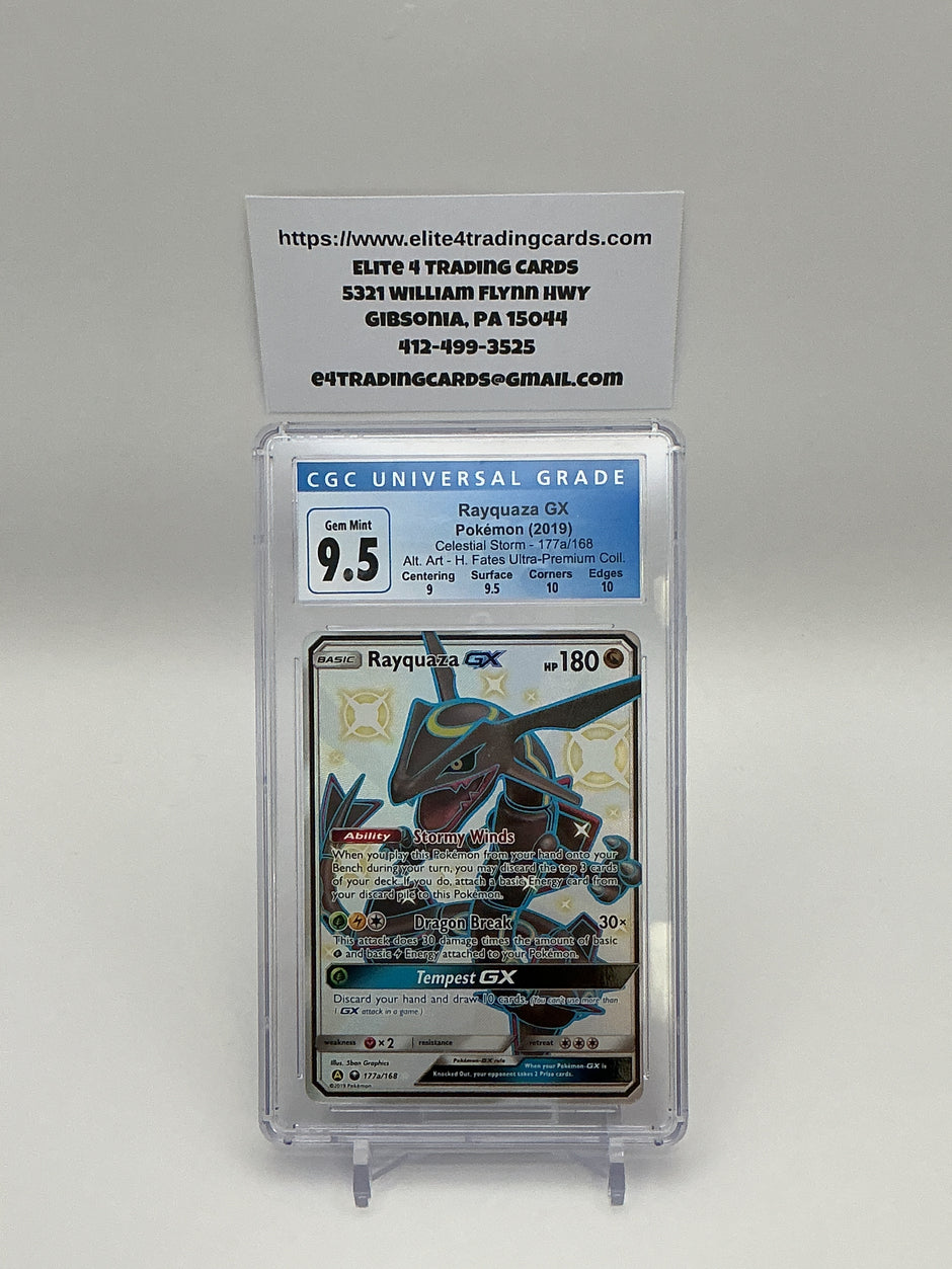 Rayquaza GX #177a Celestial Storm (CGC 9.5)